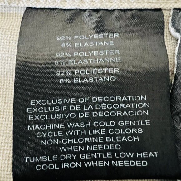 Hang Ten Men's Beige Shorts Size 40 Flat Front Zip Drawstring Waist Pockets - Picture 9 of 13